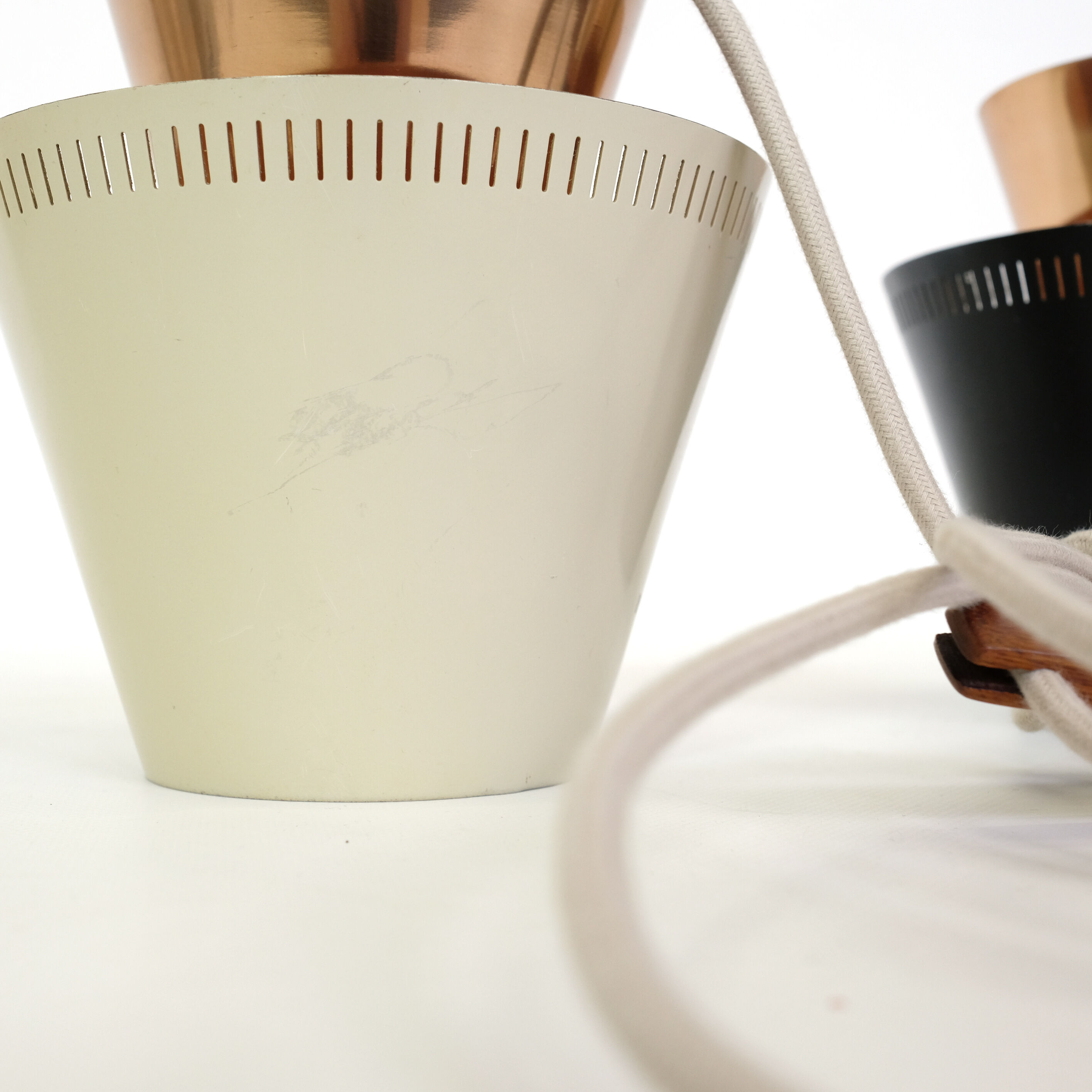 Two-light pendant light of Svend Aage Holm Sorensen, 1950s