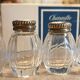 Orfèvrerie christofle  salières salerons argent massif & verre