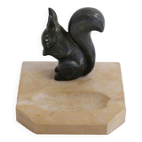 Art deco squirrel ashtray