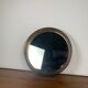 Miroir rond en plexiglas fumé Gilac, années 1970
