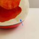 Round vase in Lunéville earthenware - "Poppy" collection