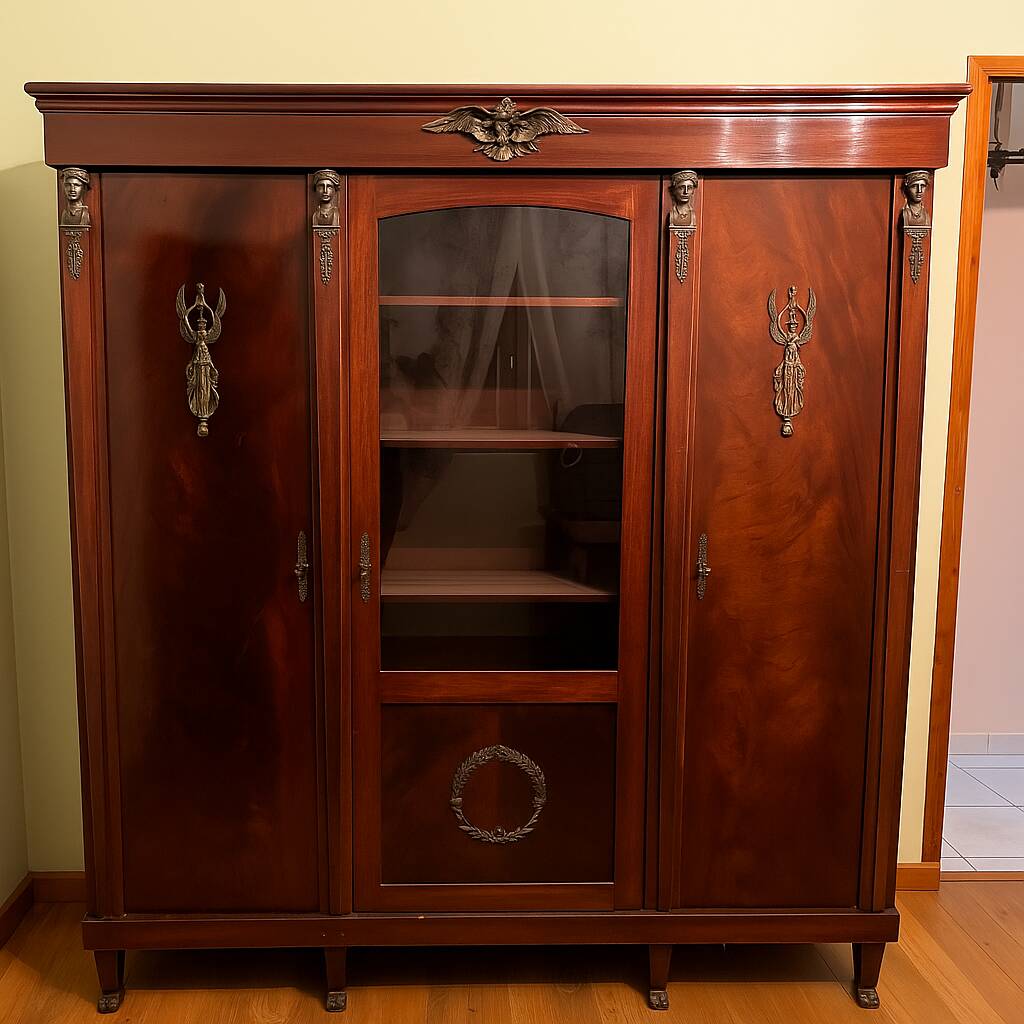 Empire style wardrobe with eagle decor