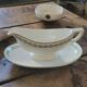 Sarreguemines iron clay sauceboat