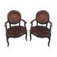 Paire de fauteuils transition des époques Louis XV  Louis XVI