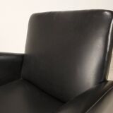 Vintage armchair skaï black