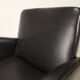 Fauteuil vintage skaï noir