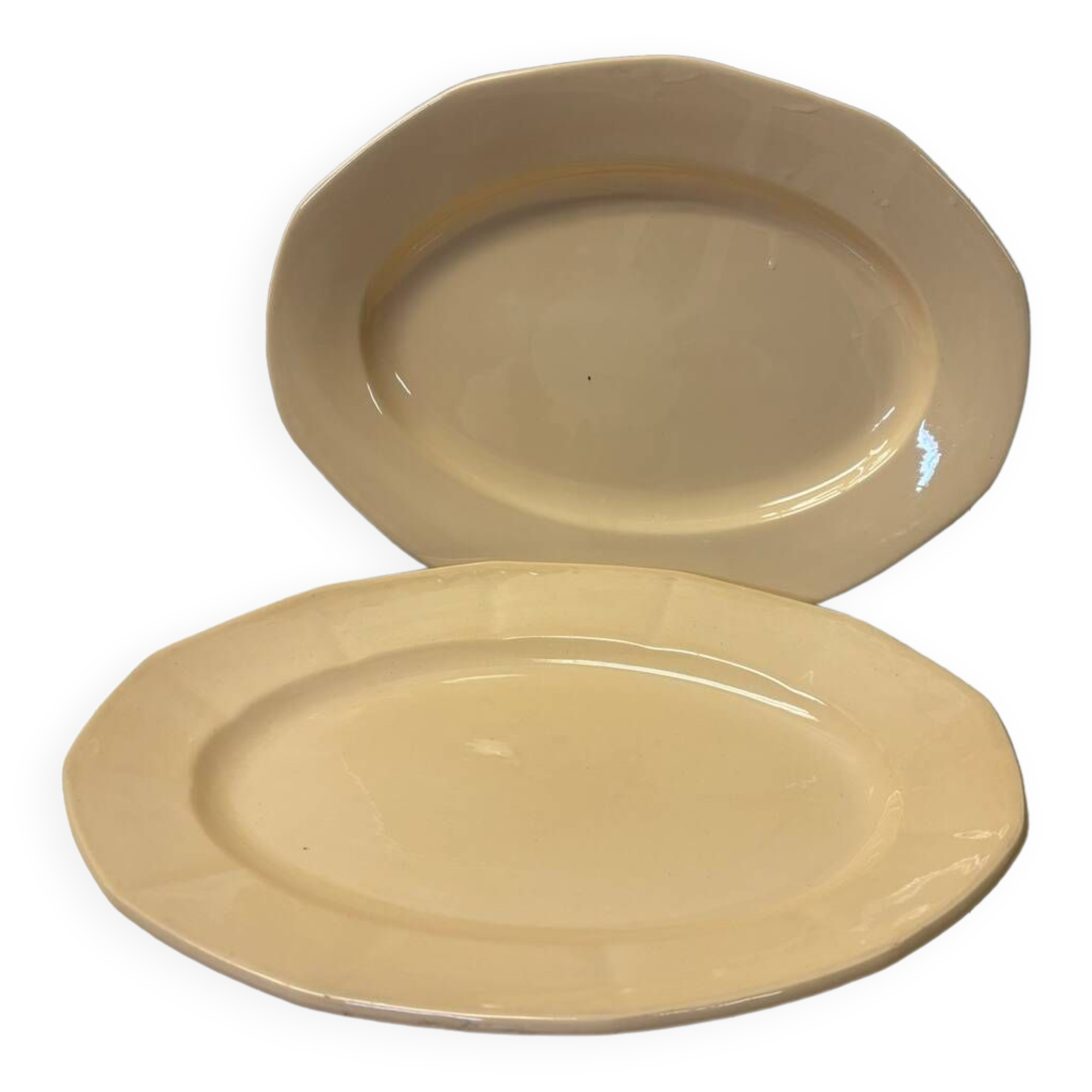 Ensemble de 2 plats de service Digoin Sarreguemines