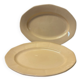 Set of 2 Digoin Sarreguemines serving dishes
