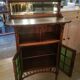 Art nouveau walnut storage cabinet