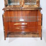 Illuminated Display Cabinet by Aldo Tura – Goat Leather & Parchment, 1970s, Milan