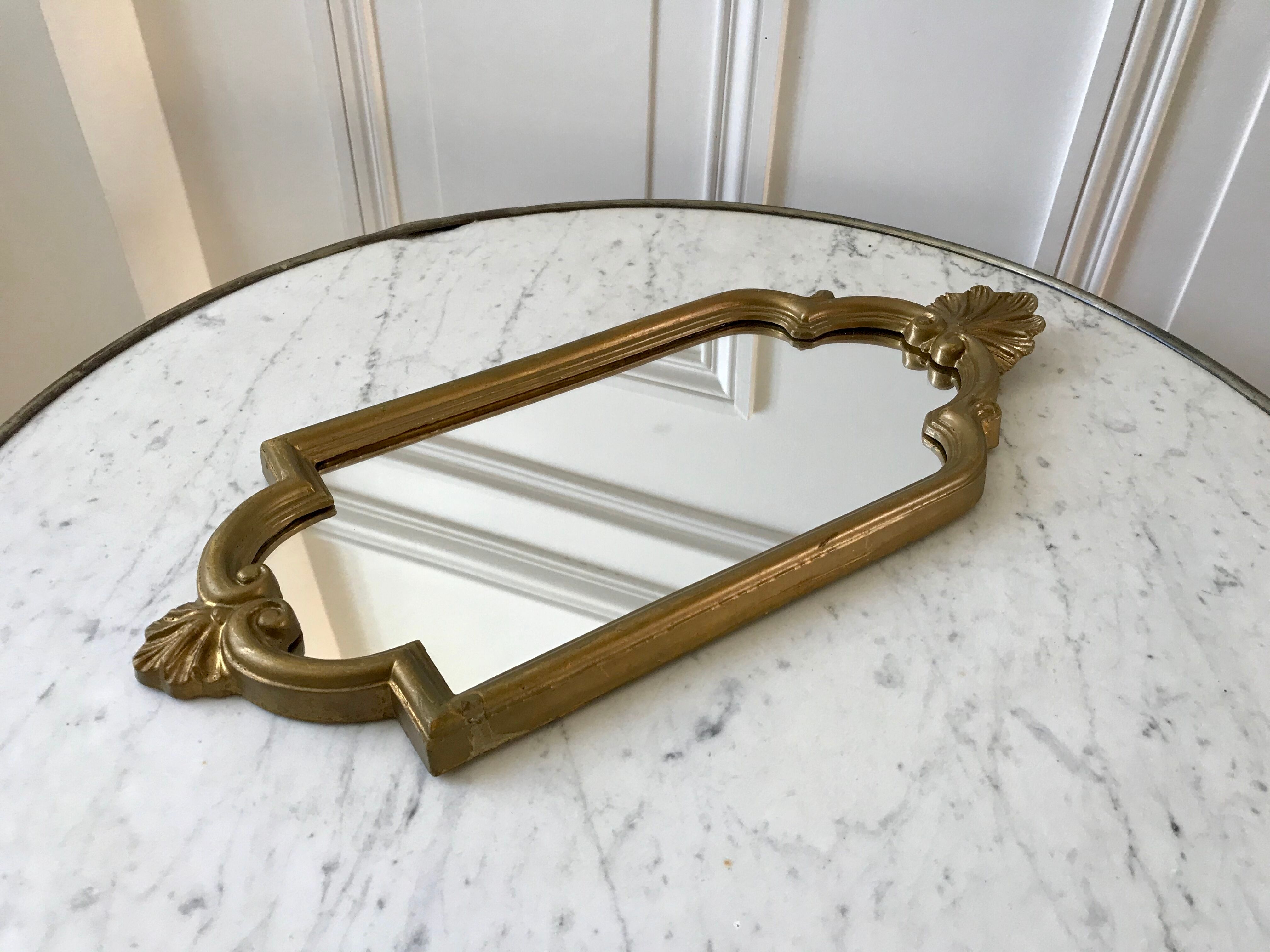 Mirror in gilded wood 40s-50s