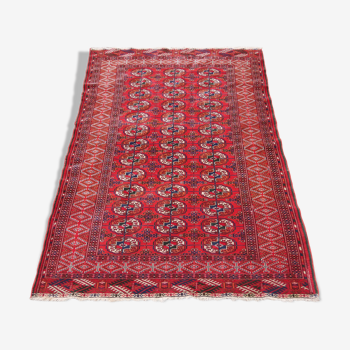 vintage handmade oriental carpet Bukhara