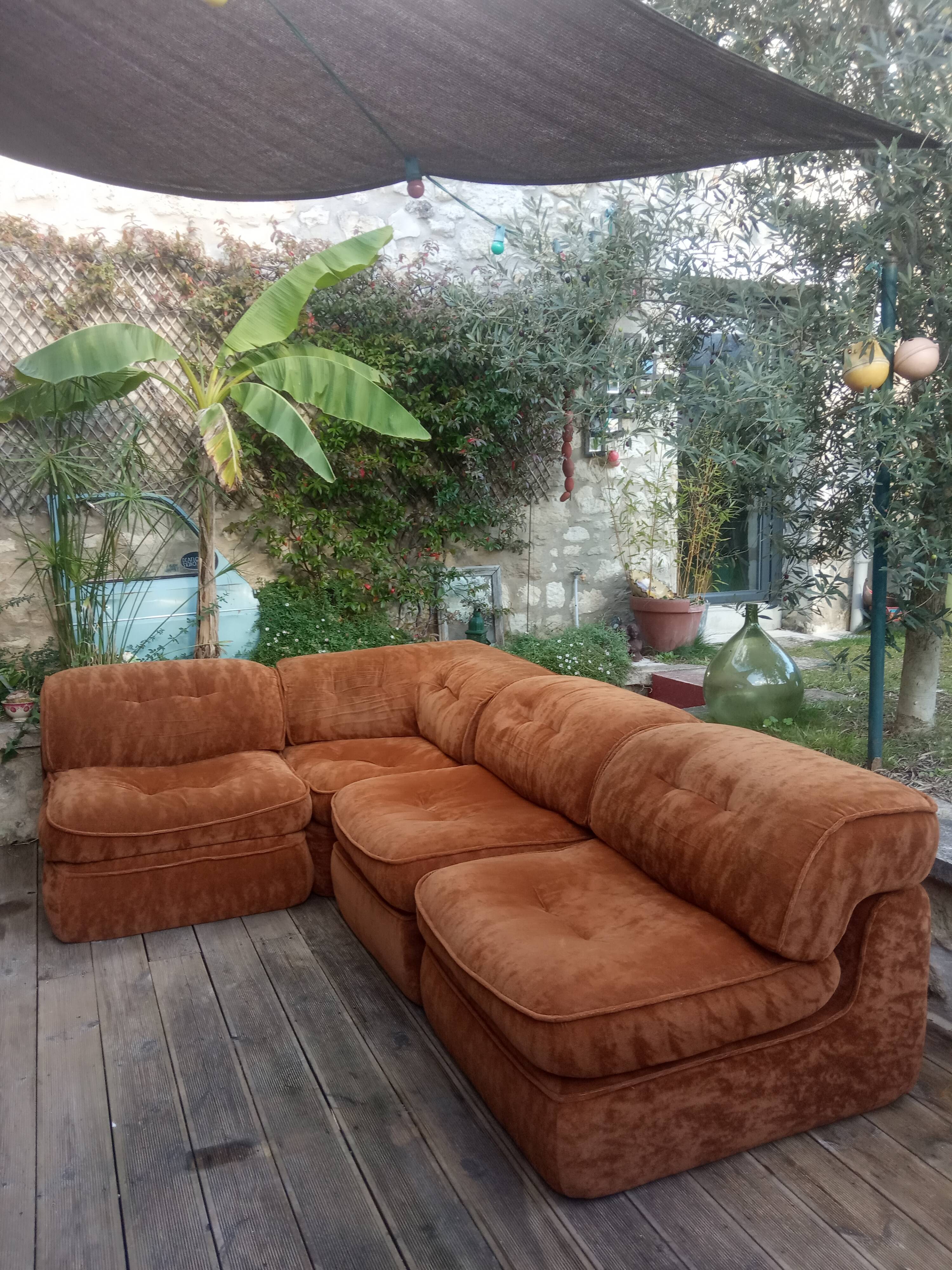 Vintage modular sofa 1970s