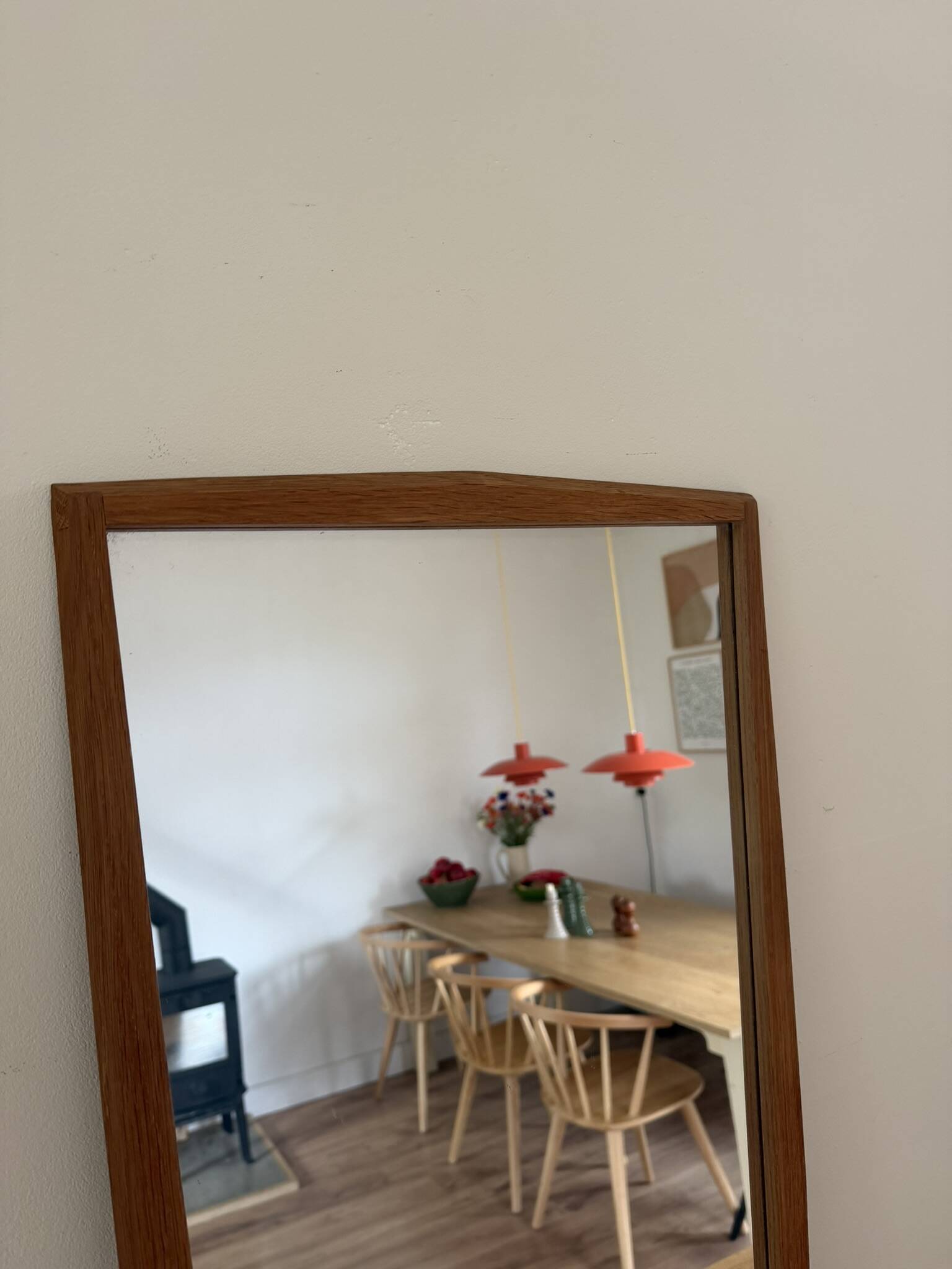 Vintage Danish Jansen Spelje teak mirror - midcentury mirror