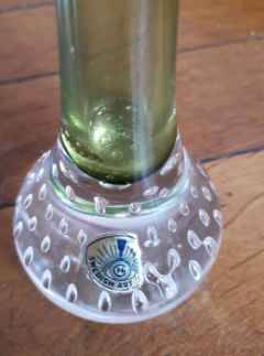 Swedish blown glass soliflore vase