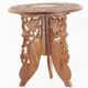 Carved Indian wood table