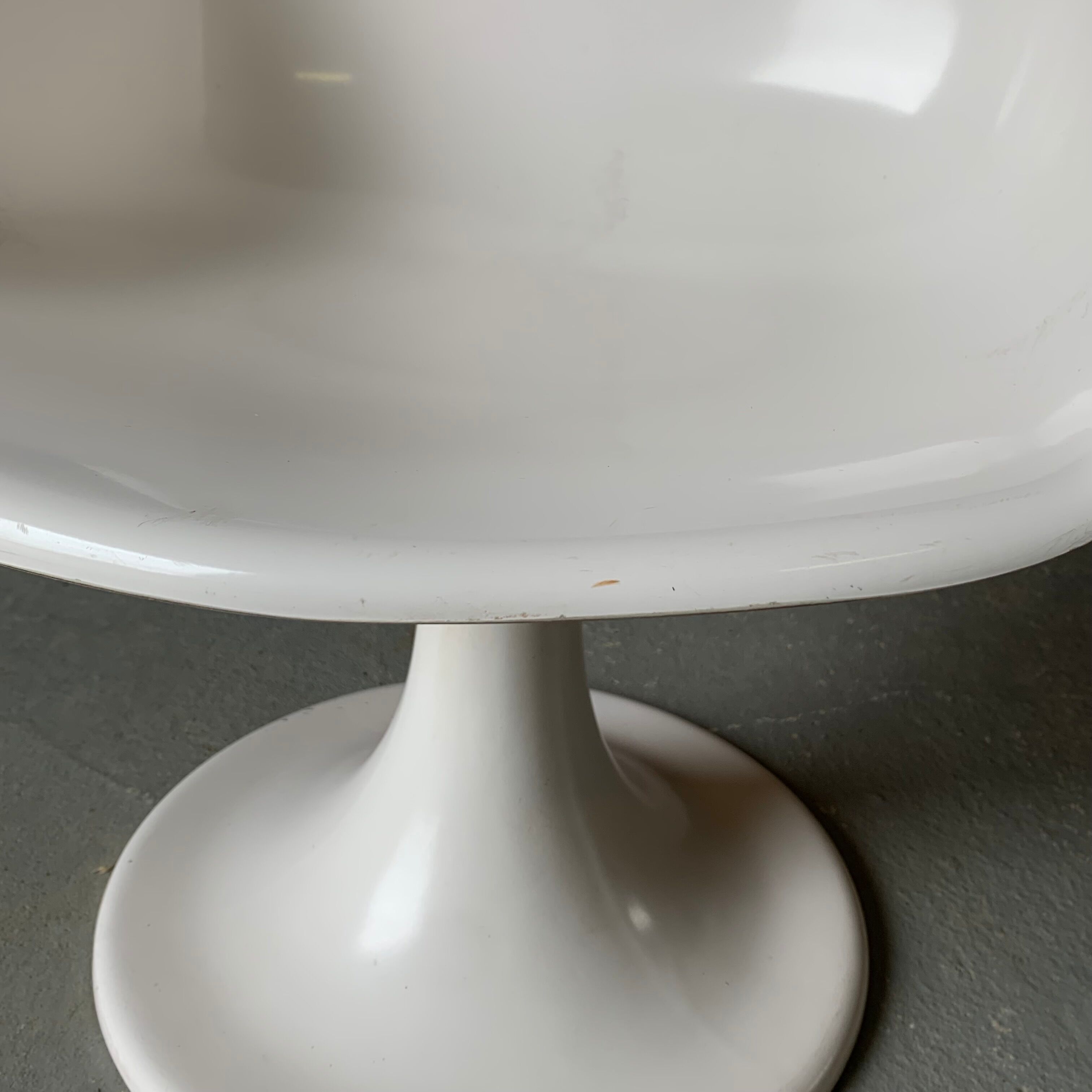 White tulip armchair