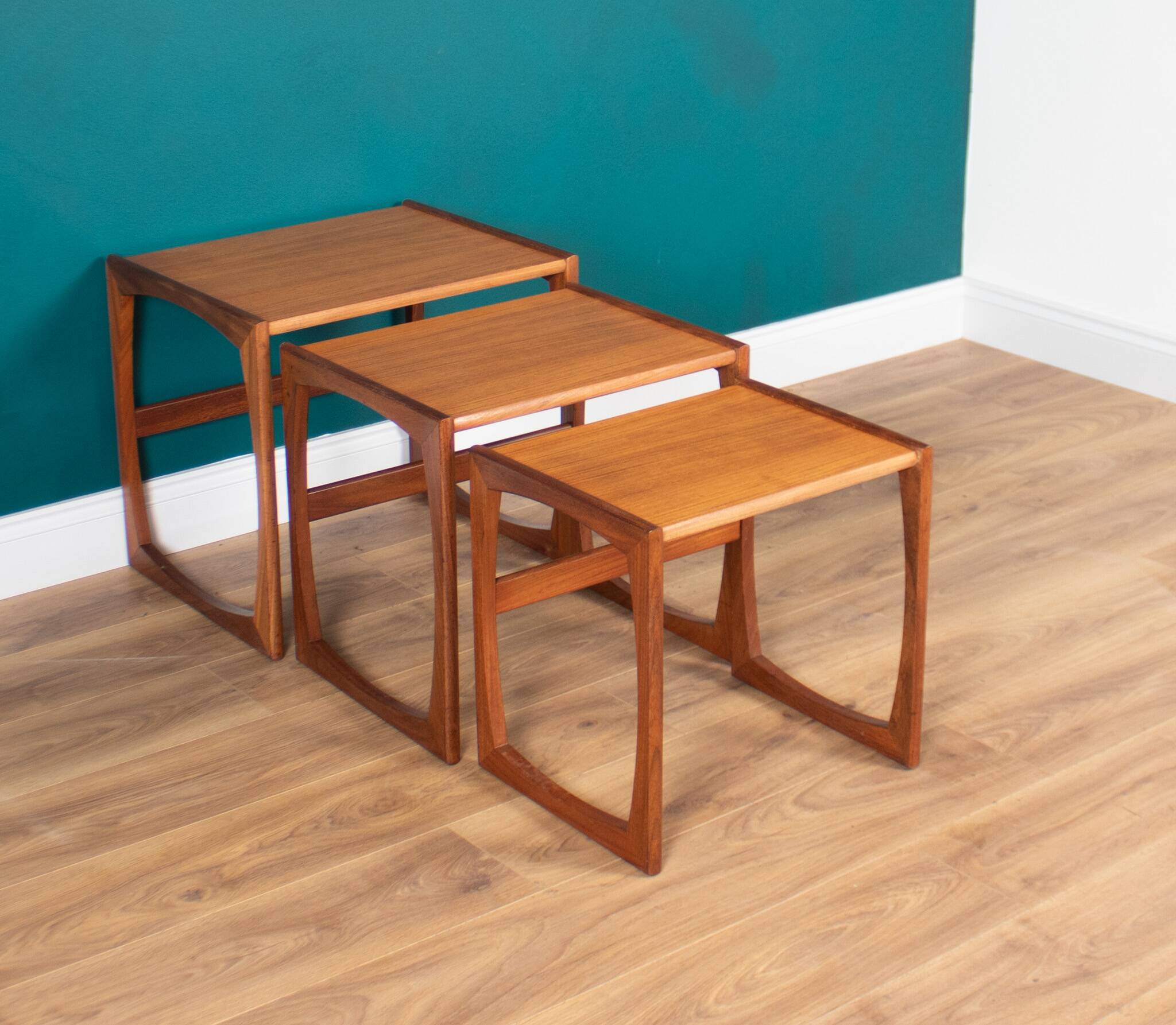 Retro Teak 1960s G Plan Quadrille Nest Of Coffee Tables