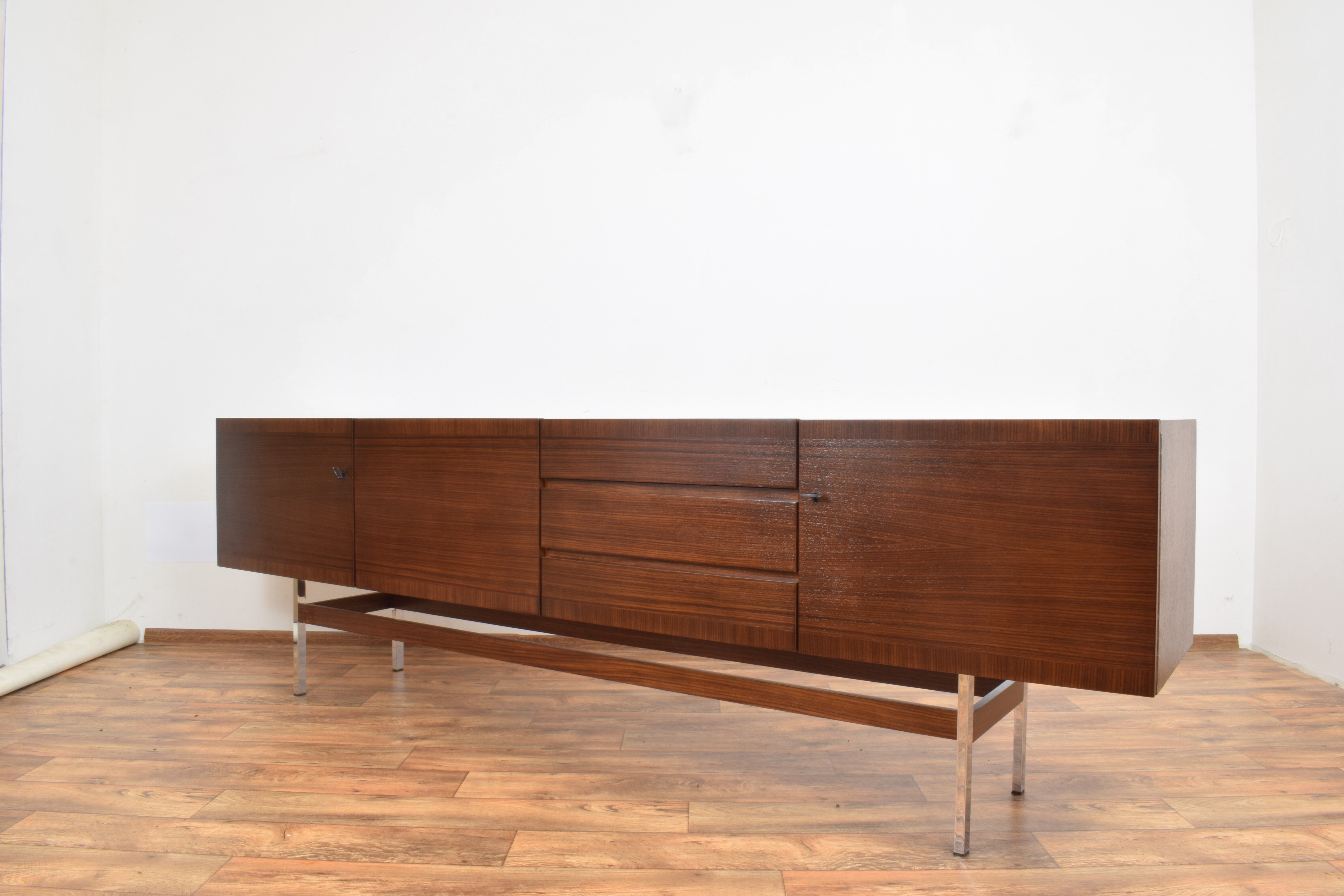Mid-century german walnut sideboard by Musterring international, 1960s