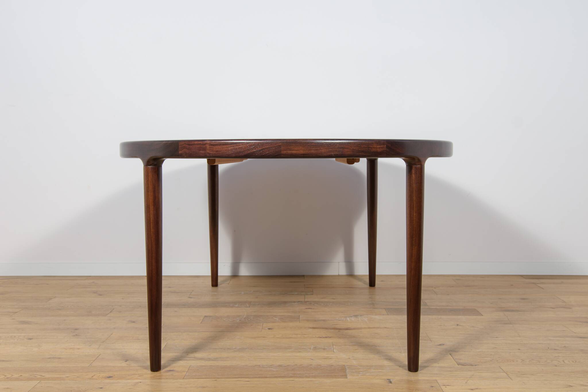 Mid-Century Round Rosewood Extendable Dining Table, Denmark, 1960s
