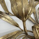 Mid-century design banci style wall lamp sconce crystal flower bouquet