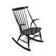 Beech rocking chair, Illum Wikkelsø, N. Eilersen, Denmark, 1960