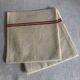 Paire de torchons anciens liteaux