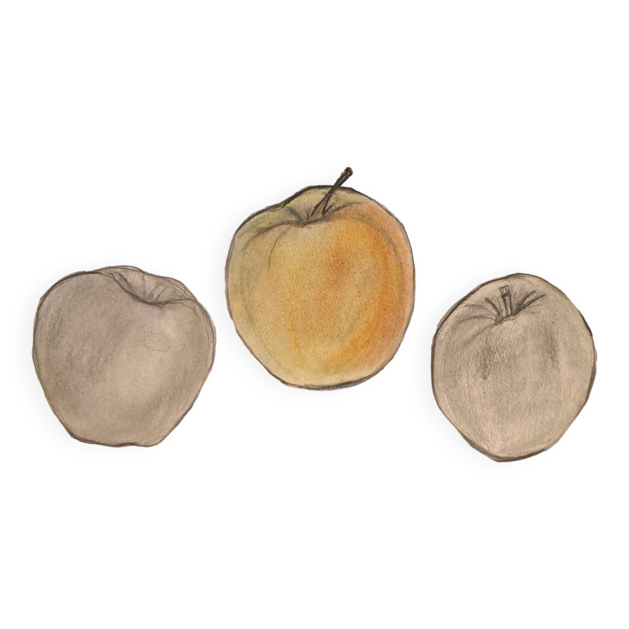Illustration "Three apples"