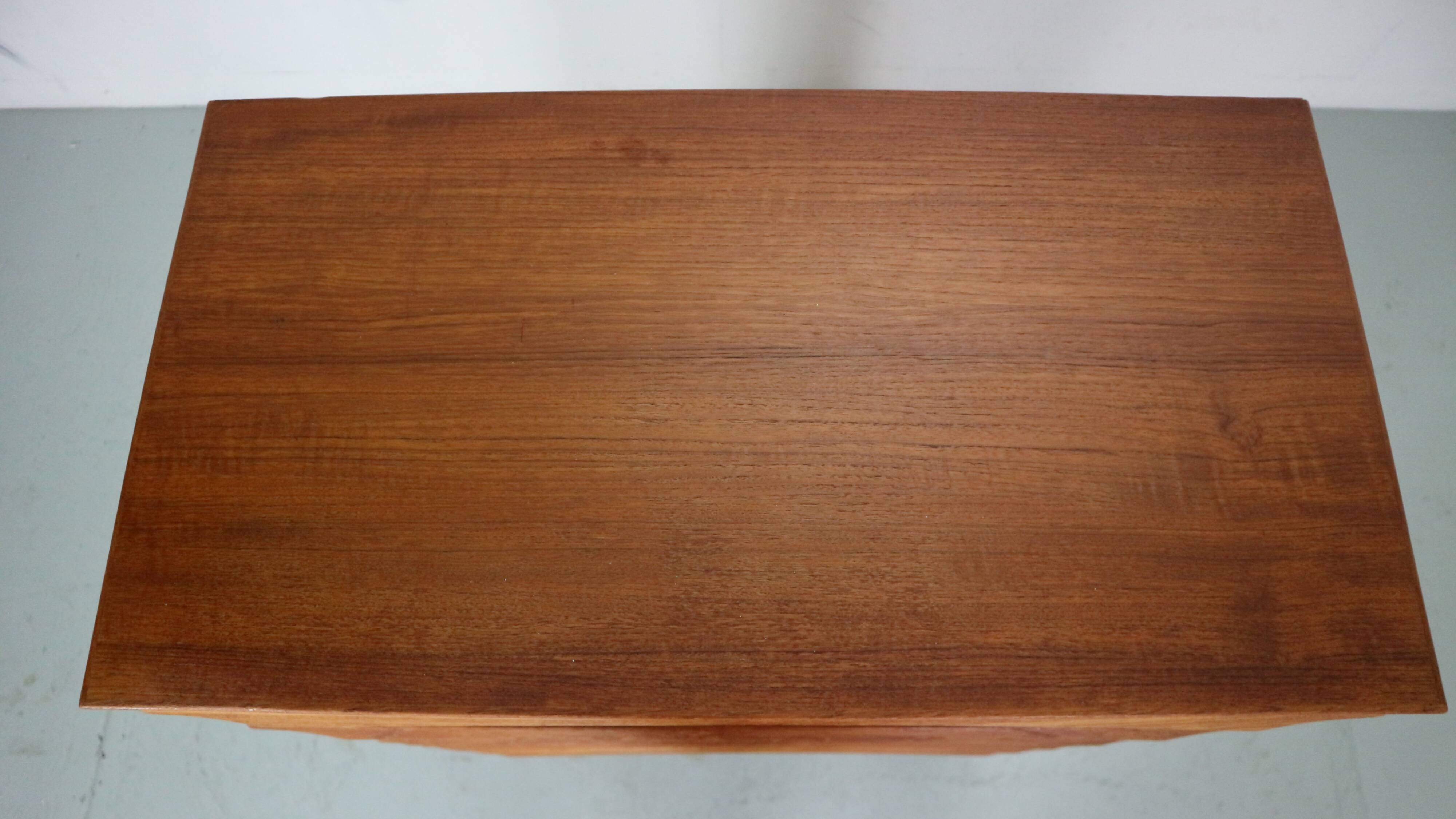 Mid-Century Modern Danish Chest of Six Drawers, Tallboy in Teak, Denmark, 1960