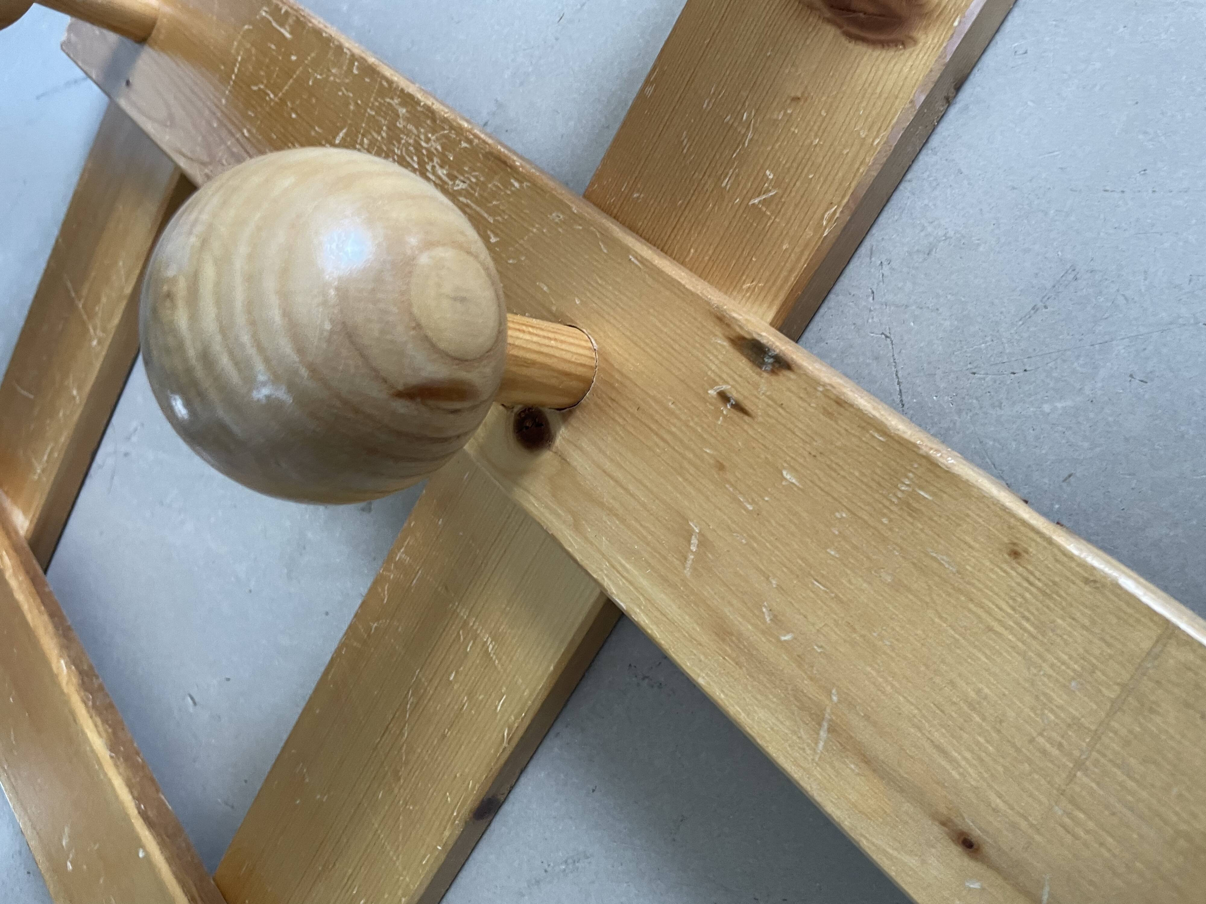 Vintage 70s wall coat rack