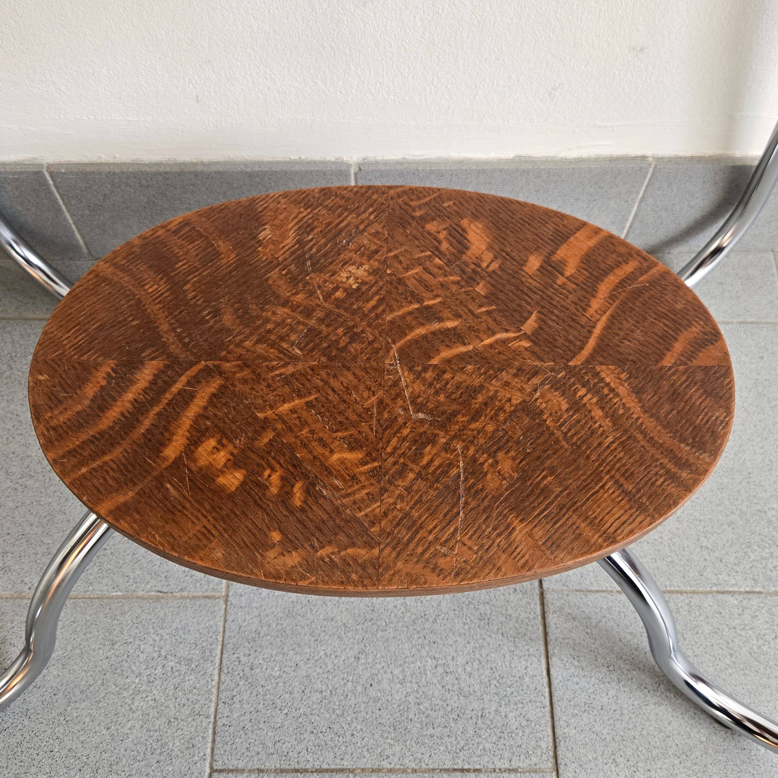 Vintage 1950s pedestal side table