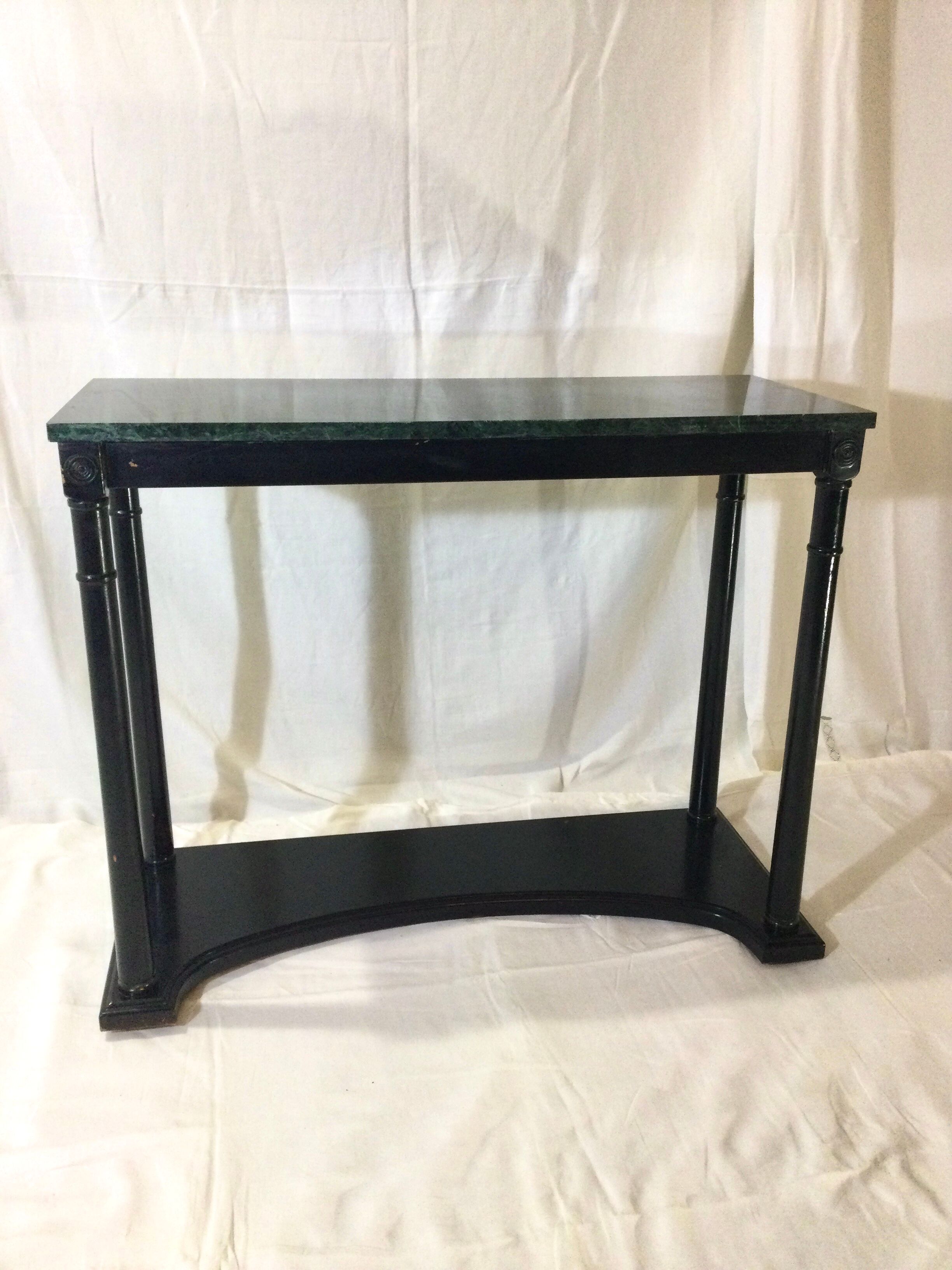 Wood and marble console