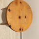 Tabouret rond en bois