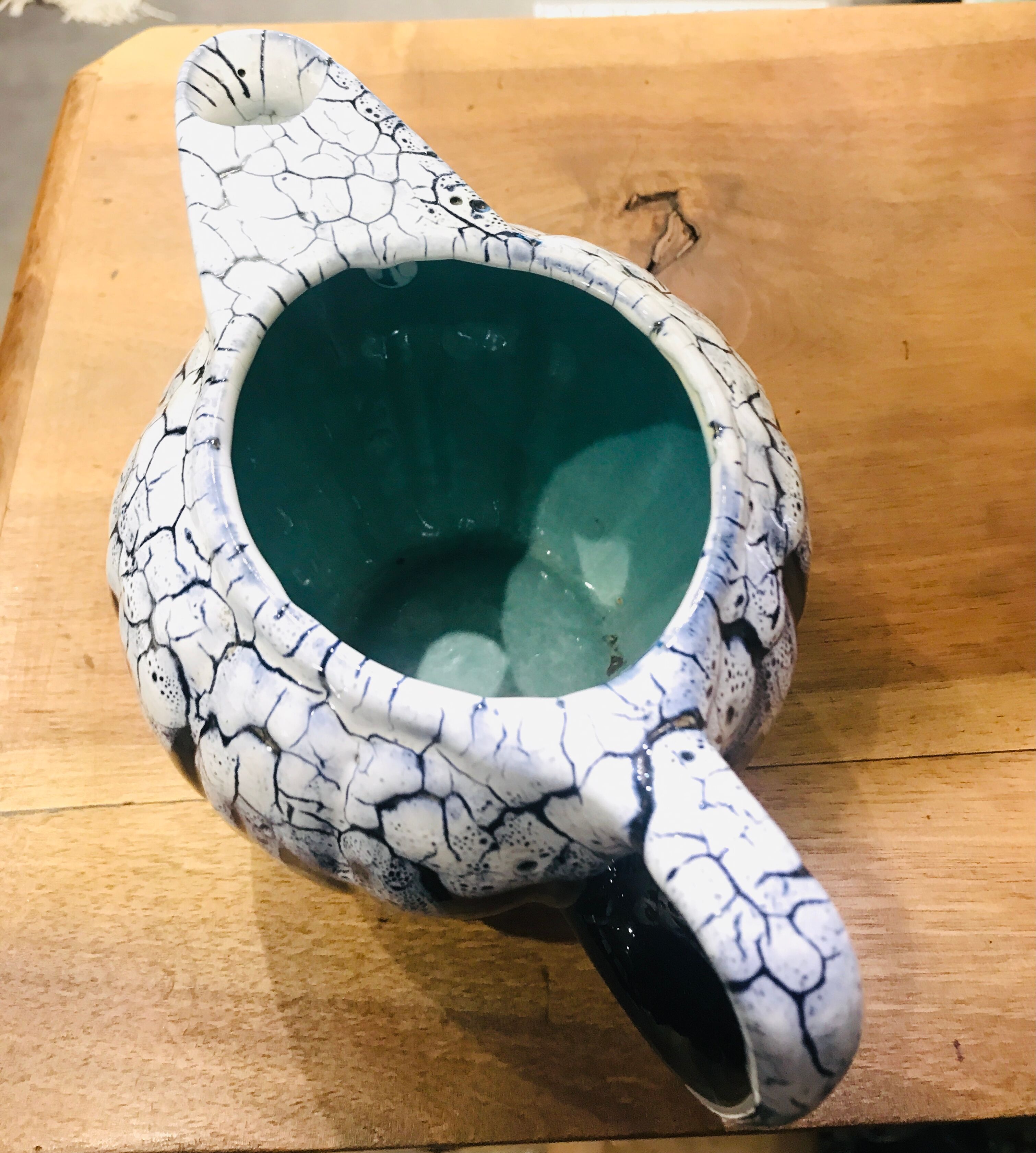 Flamed ceramic pitcher A. Mouton
