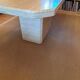 Travertine dining table.