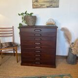 Vintage wooden architect's professional furniture