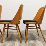 Dining chairs by radomir hoffman for ton, 1950s, set of 4