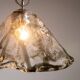 Murano glass pendant with chromed details