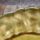 Small basket dish in Sarreguemines slipware Glycine 4771 vintage
