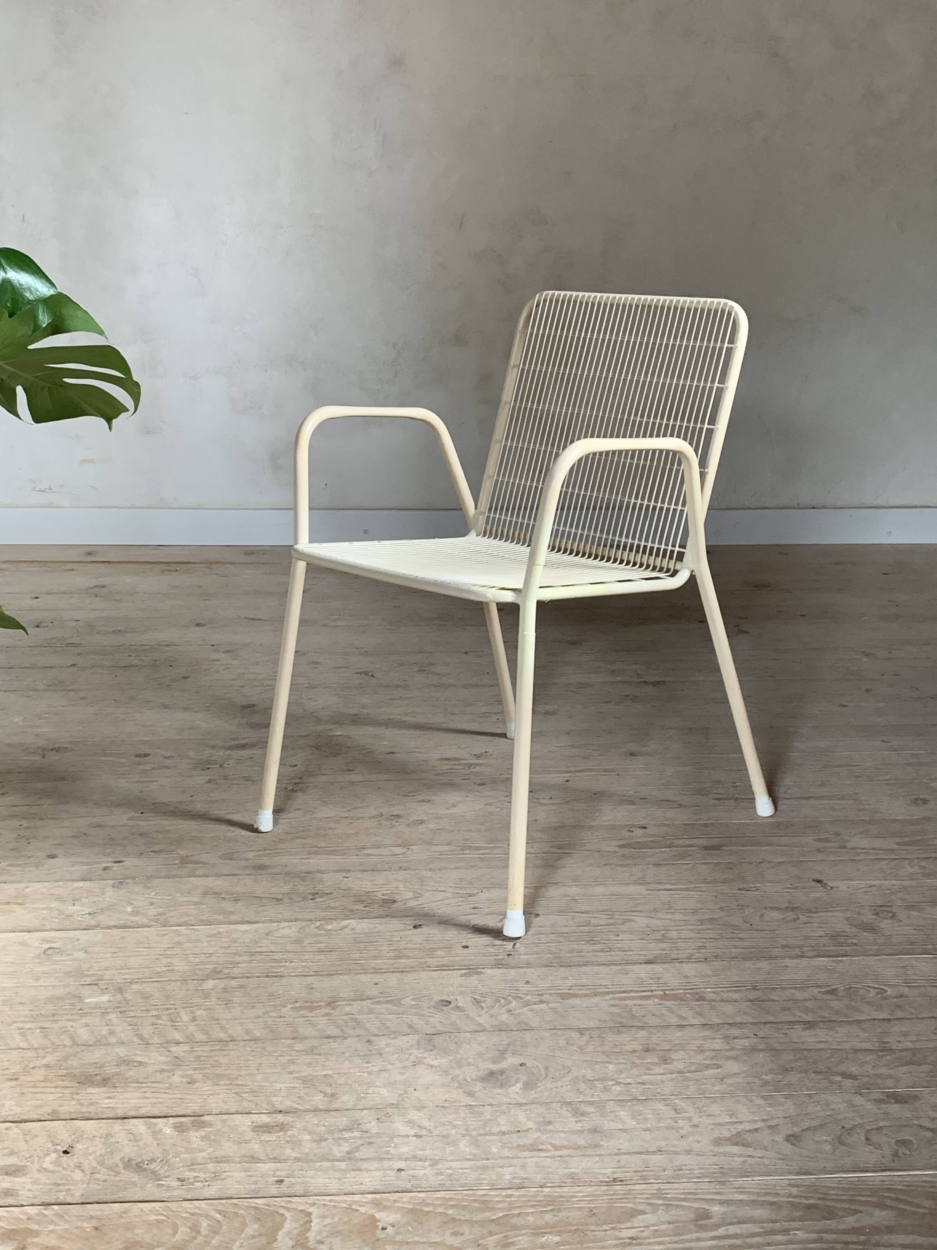 Vintage metal garden chair