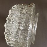 Bubbled pattern globe for transparent glass ceiling lamp