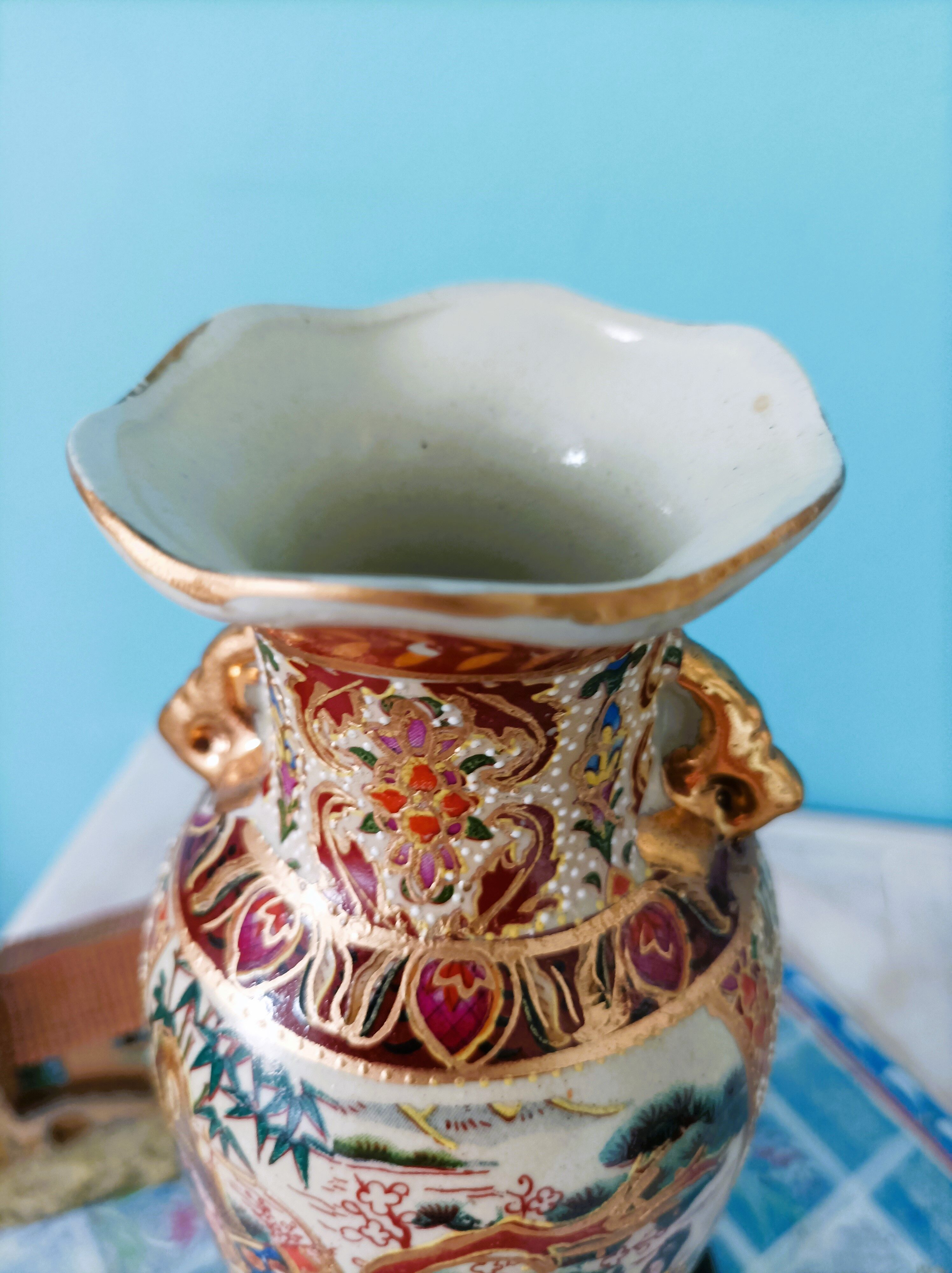 Chinese vase XIXth porcelain Canton