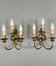 Pair of wall sconces in brass, 20th Century