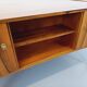 Double-sided executive desk in vintage Scandinavian style made of rosewood.