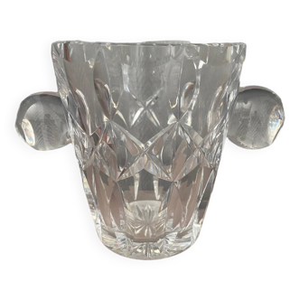 Cut crystal ice bucket