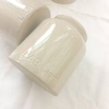 Set of 4 stoneware pots