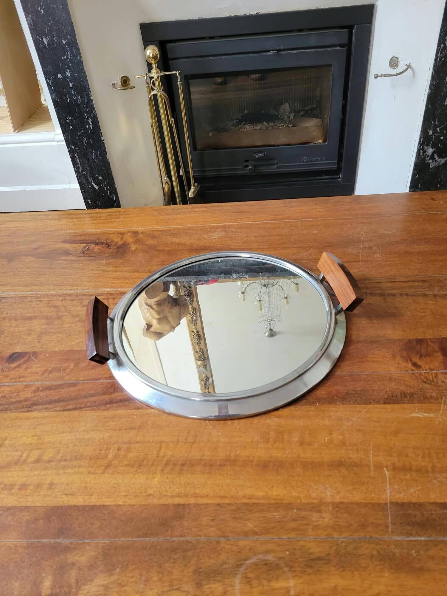 Art Deco mirror plateau from around 1930.