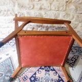Vintage Danish armchair 1950 Scandinavian style, compass legs