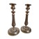 Pair of silver bronze torches