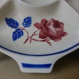 Service dish with compartments - separator dish for aperitif - French earthenware